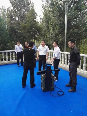永信贵宾会217科技无人机滋扰器演示